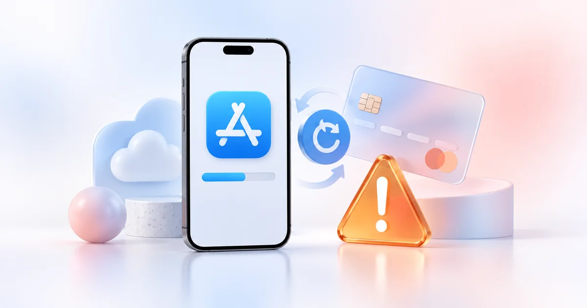 App Store「付款未完成」怎么办?下载失败排查方法
